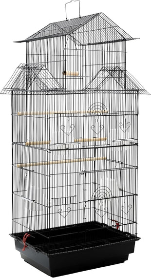 Egardenkart Priority Culture Bird cage strong and smooth iron material pet bird cage, suitable for canaries, stars, budget and other birds bird home for parakeets