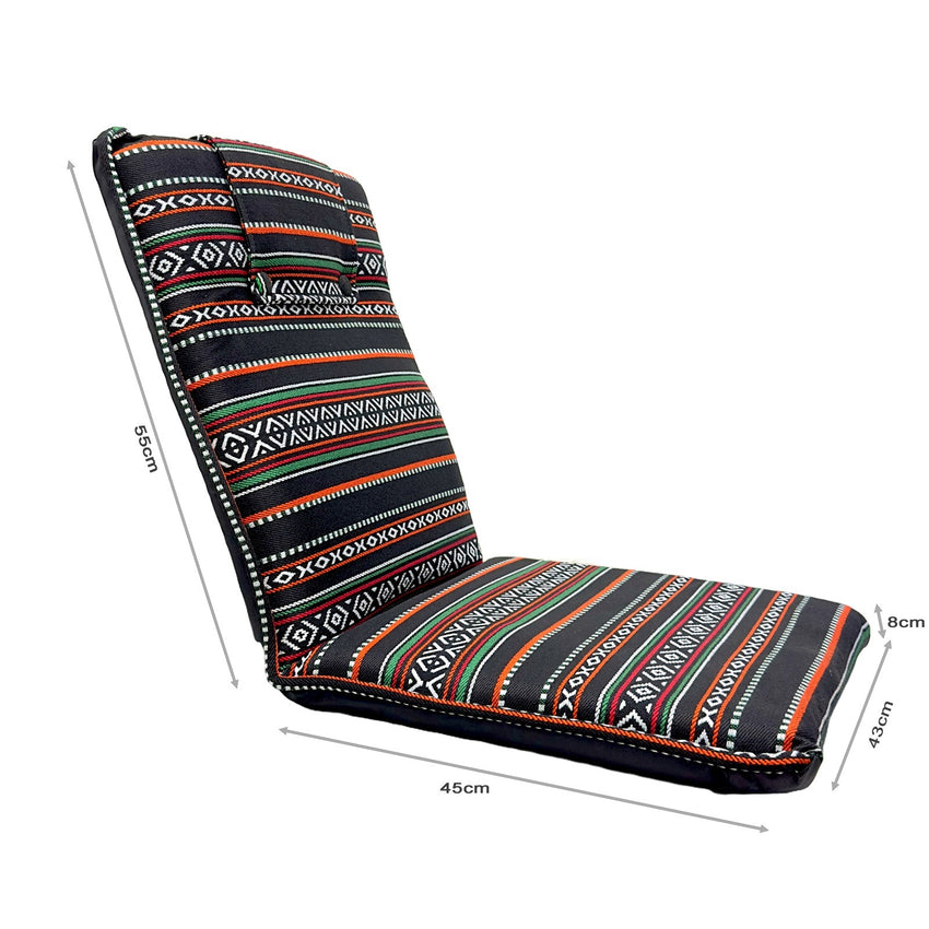 Egardenkart ComfyLounge Portable Floor Chair with Adjustable Backrest β Your Perfect Seating Companion for Indoor Majlis and Outdoor Adventures