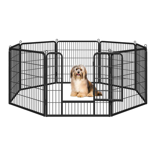 Egardenkart Heavy Duty Extra Wide Dog Playpen, Outdoor Pet Fence for Medium/Small Animals Foldable Puppy