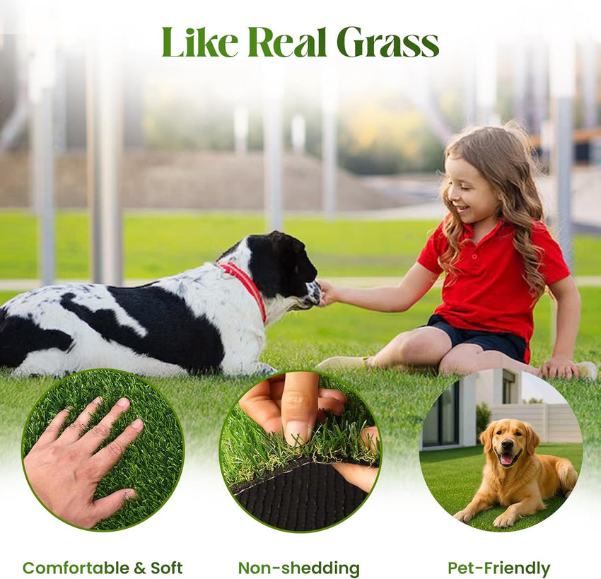 Egardenkart, Artificial Grass Carpet - Green, 36mm | Fake Grass for Balcony Decor, Turf, Yard