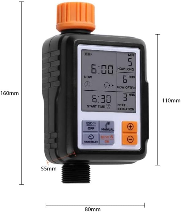 Egardenkart Garden Water Timer Smart Automatic Irrigation Orange Model