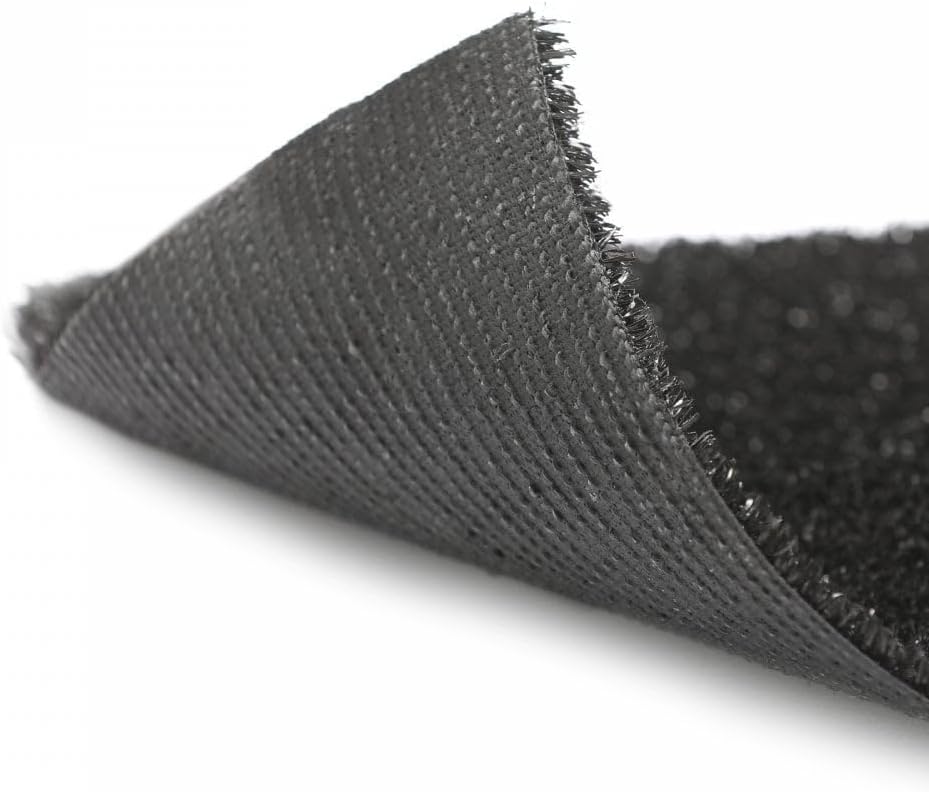 Egardenkart, Artificial Grass Carpet - Black, 10mm | Fake Grass for Balcony Decor, Turf, Yard