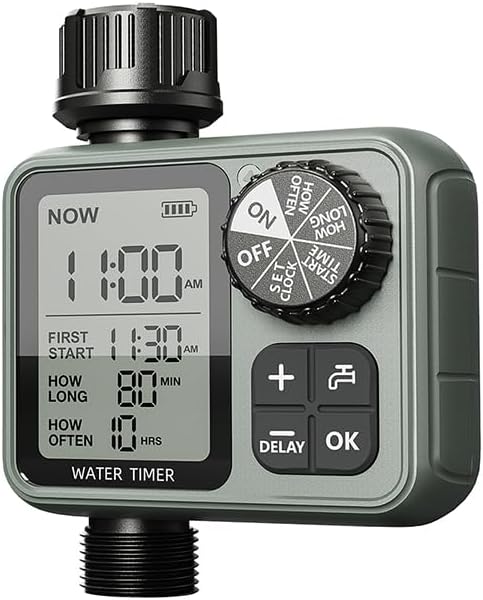 Egardenkart Water Timer for Garden - Multifunctional Irrigation Timer for Automatic Irrigation System | Automatic Watering for Plants, Lawn, Garden