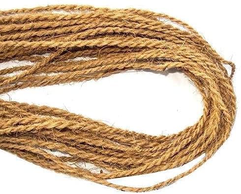Egardenkart® Natural Jute Rope Coir Rope 8-10mm