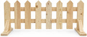 Egardenkart Wooden Picket Fence | Decorative Garden Fence with Standing Foot | Outdoor Wooden Fence for Garden Landscaping, Plant Protection & Border Fencing