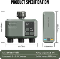 Egardenkart Water Timer WiFi - Multifunctional Sprinkler Timer for Automatic Irrigation System | Sprinkler Controller | Waterproof Irrigation, WiFi 3 Outlet