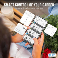 Egardenkart Water Timer WiFi - Multifunctional Sprinkler Timer for Automatic Irrigation System | Sprinkler Controller | Waterproof Irrigation, WiFi 3 Outlet