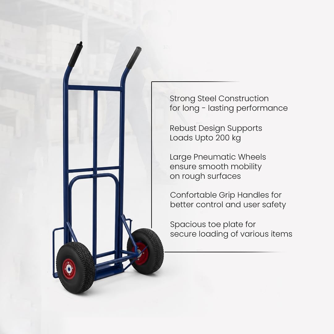Egardenkart Full Metal 2 Wheel Heavy Duty Hand Truck Trolley 700lbs