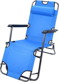 Egardenkart Reclinable Camping Chair, Folding Camping Chairs for Adults with Armrests, Lightweight Portable for Beach, Perfect for Caravan trips, BBQs, Garden, Picnic
