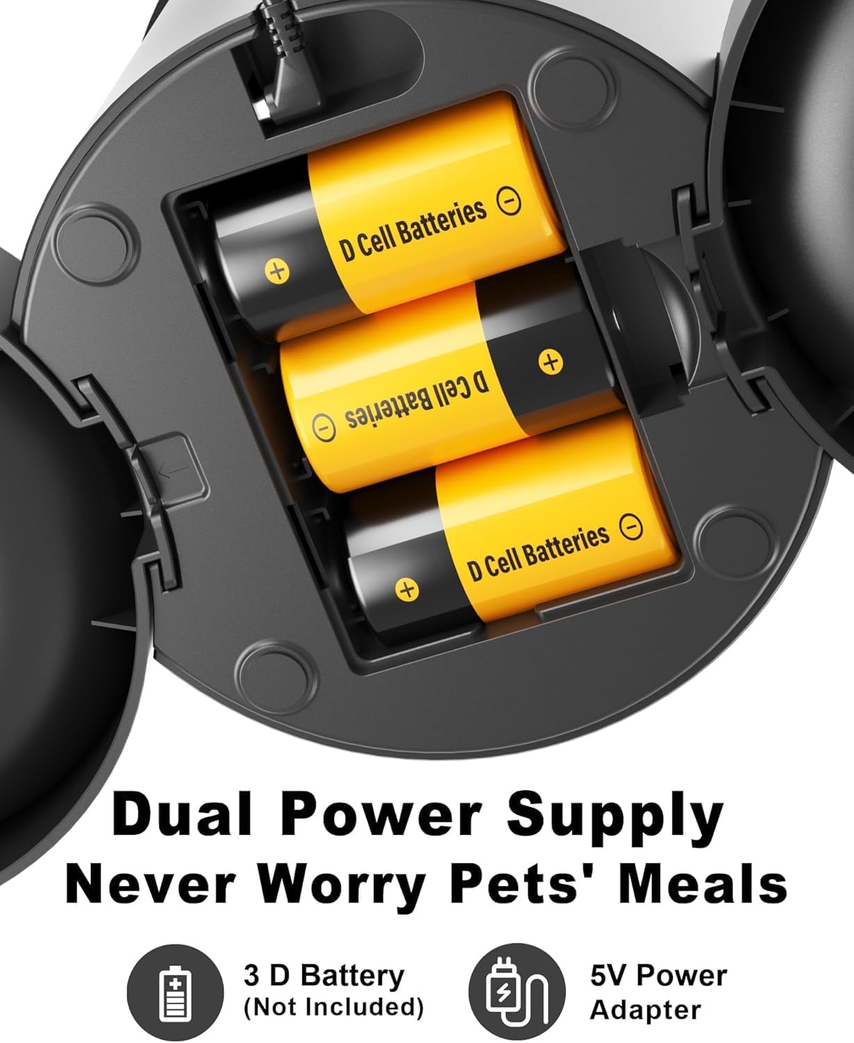 Egardenkart Automatic Cat Feeder - 4.2L, Dual Bowl Cat Food Dispenser With 2-WAY Audio, App Control, WiFi 2.4G | Smart Pet Feeder for Cats, Dogs and Small Pets Indoor | Timed Feeding, Portion Control