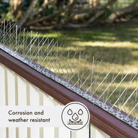 Egardenkart Stainless Steel Bird Spikes for Pigeons and Other Small Birds - No Plastic - Pre-Assembled 50 Centimetre