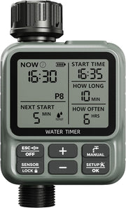 Egardenkart Smart Water Timer Automatic Garden Irrigation Large Display | Sprinkler Control