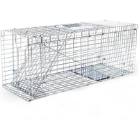 Cat Trap Live Animal Trap Easy Set One-Door Cage Trap for Raccoons, Stray Cats, Groundhogs, Opossums, and Armadillos Large