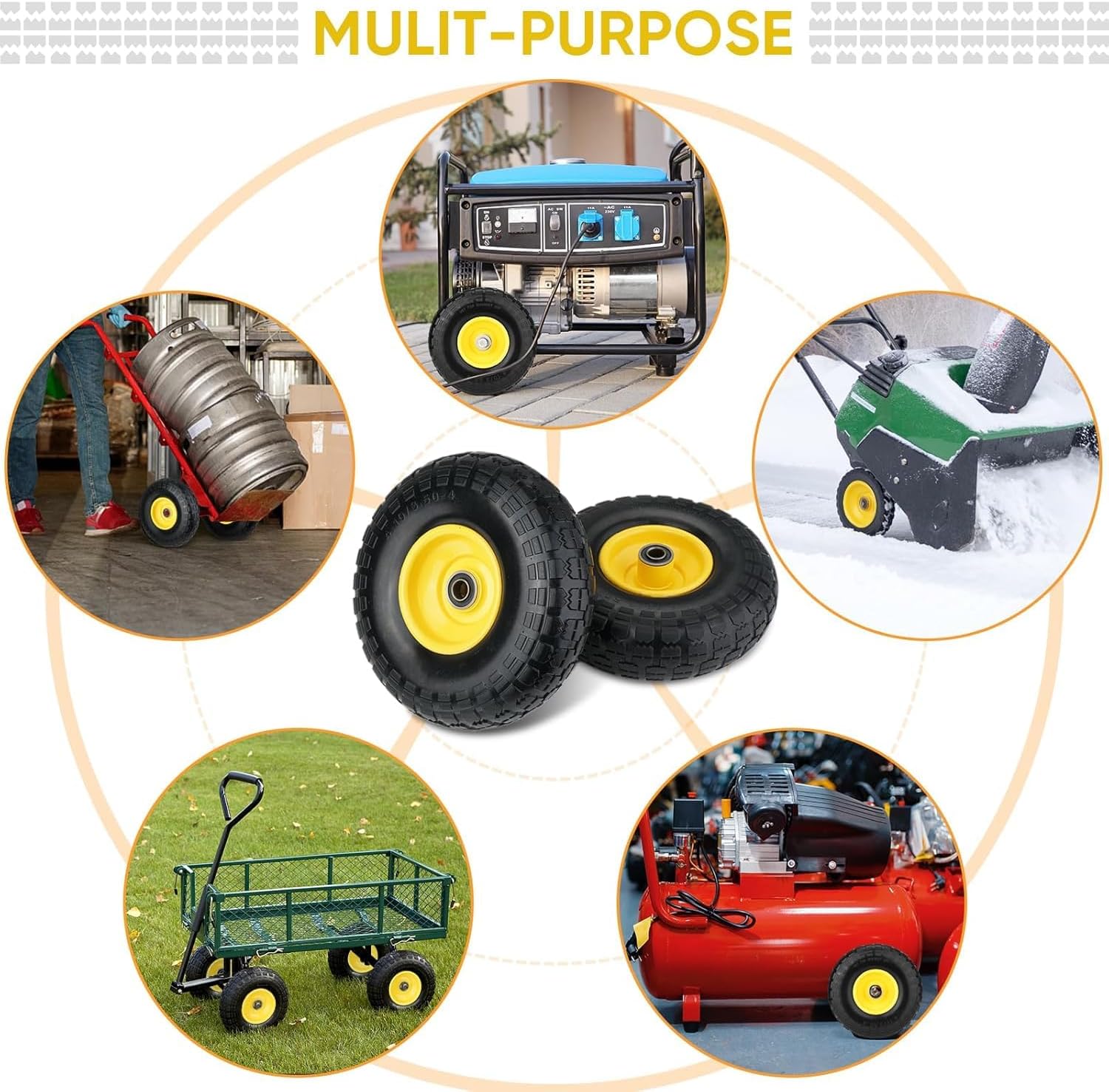 Egardenkart Heavy Duty Cart Spare wheel