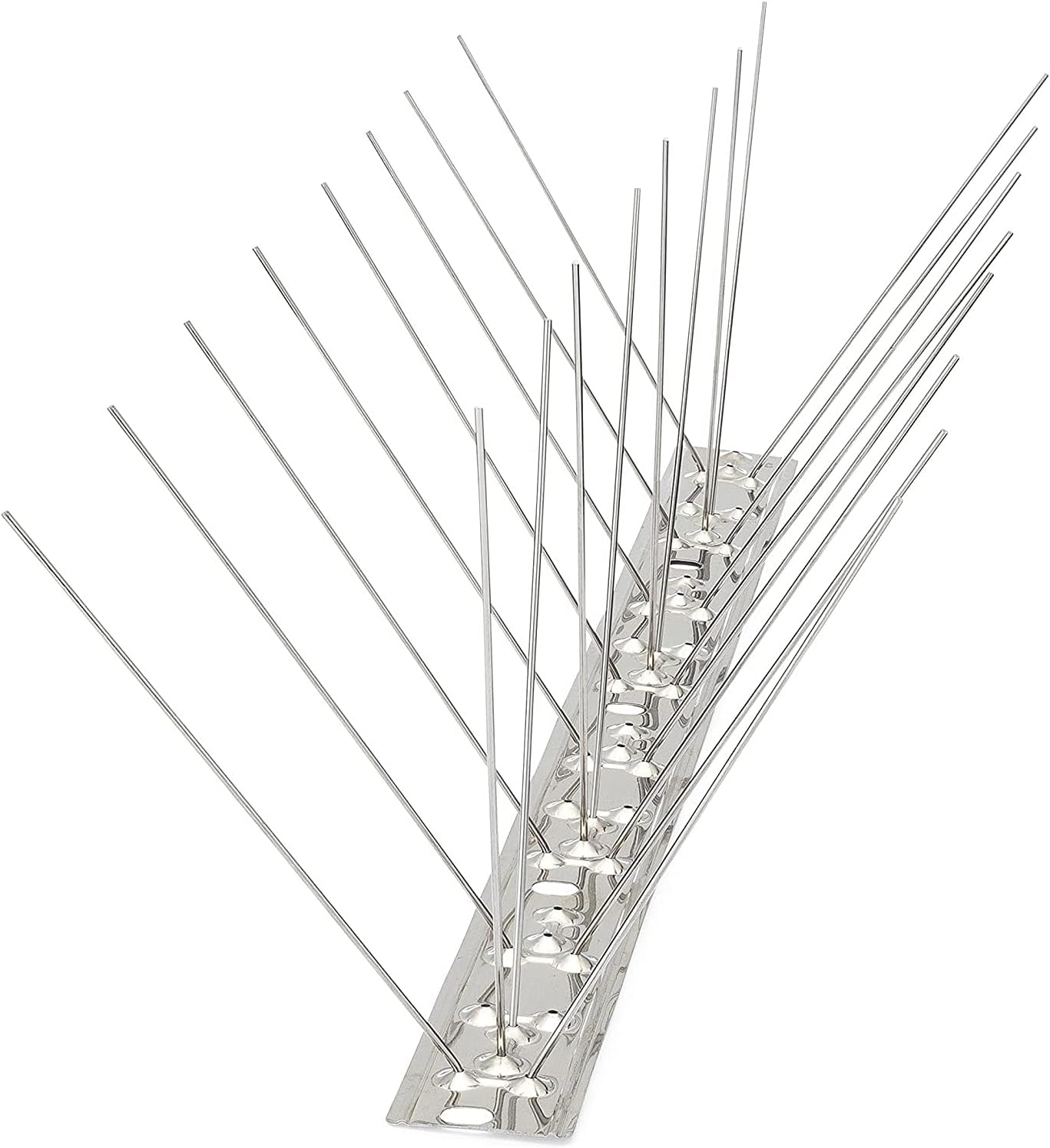 Egardenkart Stainless Steel Bird Spikes for Pigeons and Other Small Birds - No Plastic - Pre-Assembled 50 Centimetre