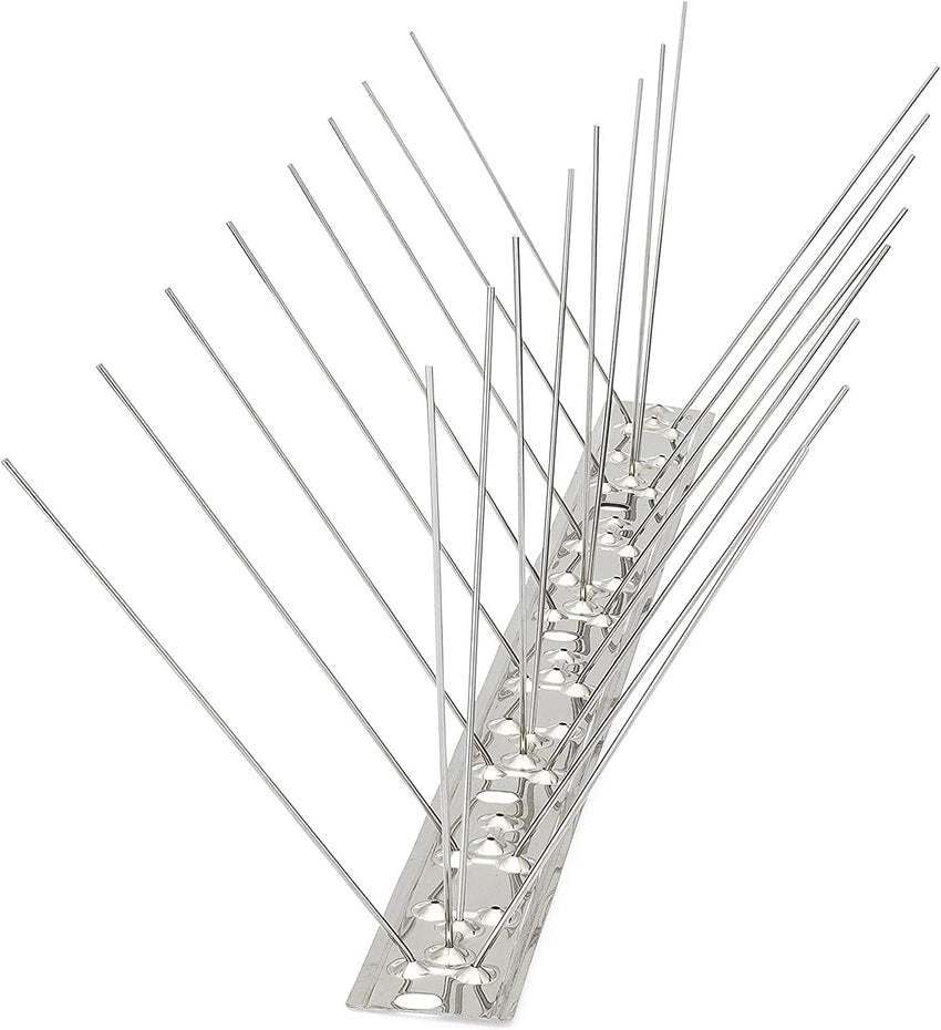 Egardenkart Stainless Steel Bird Spikes for Pigeons and Other Small Birds - No Plastic - Pre-Assembled 50 Centimetre