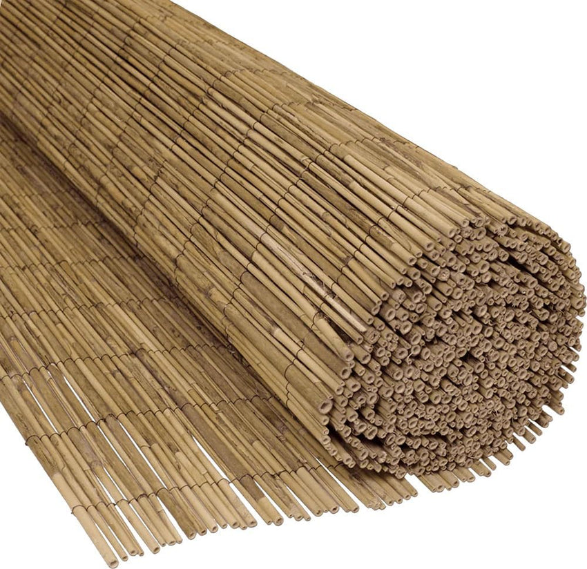 Egardenkart Bamboo Reed Privacy Screen for Outdoor Spaces Natural Grass Mat