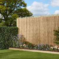 Egardenkart Bamboo Reed Privacy Screen for Outdoor Spaces Natural Grass Mat