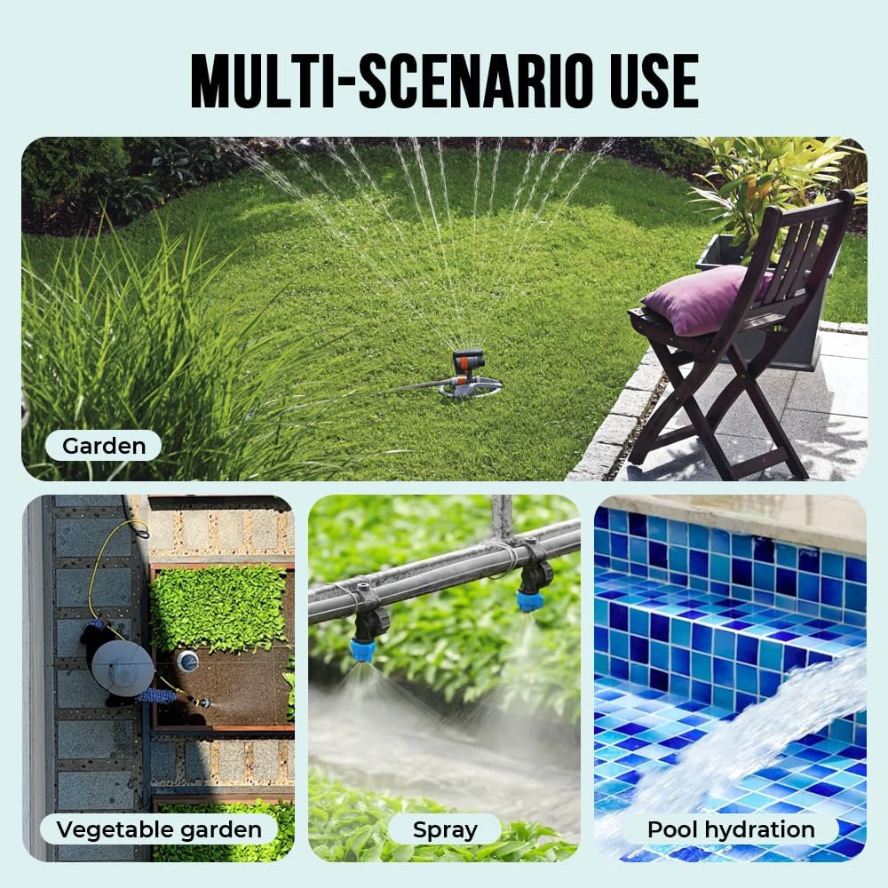 Egardenkart Smart Water Timer Automatic Garden Irrigation Large Display | Sprinkler Control