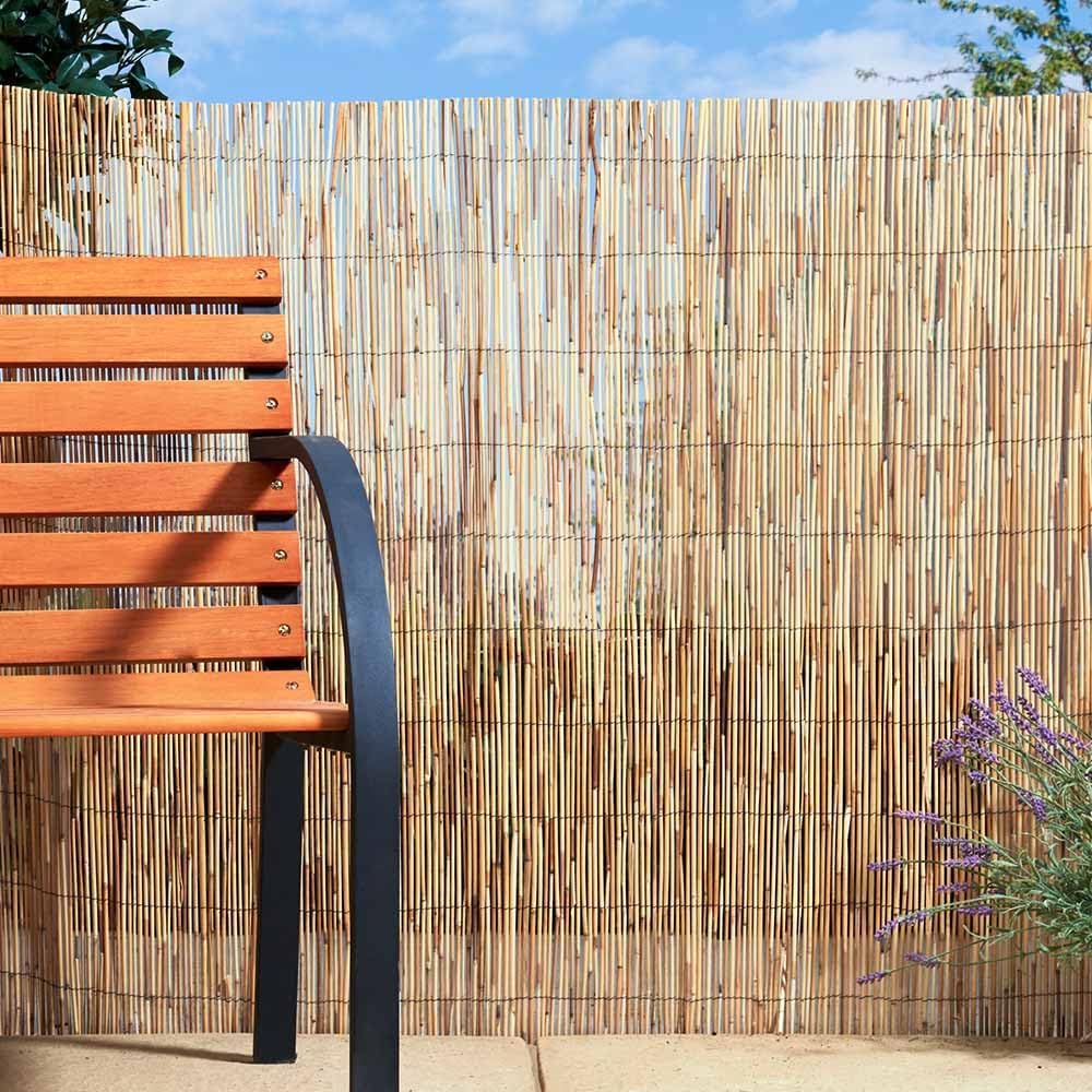 Egardenkart Bamboo Reed Privacy Screen for Outdoor Spaces Natural Grass Mat