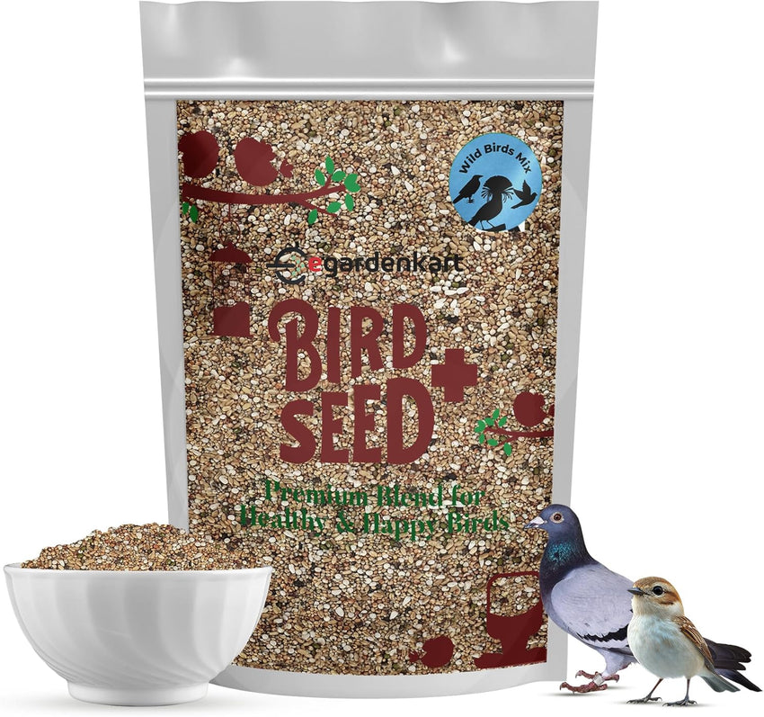 Egardenkart® Wild Bird Food - Economic Bird Seed Mix for All types of Wild Birds | Bird Feed for Dove Pigeon Myna Lark Bulbul Sparrow Hoopoe