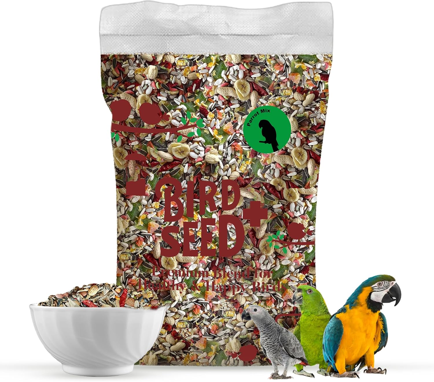 Egardenkart Parrot Bird Food - Enriching Blend for Health and Happiness