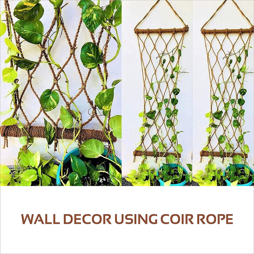 Egardenkart® Natural Jute Rope Coir Rope 8-10mm