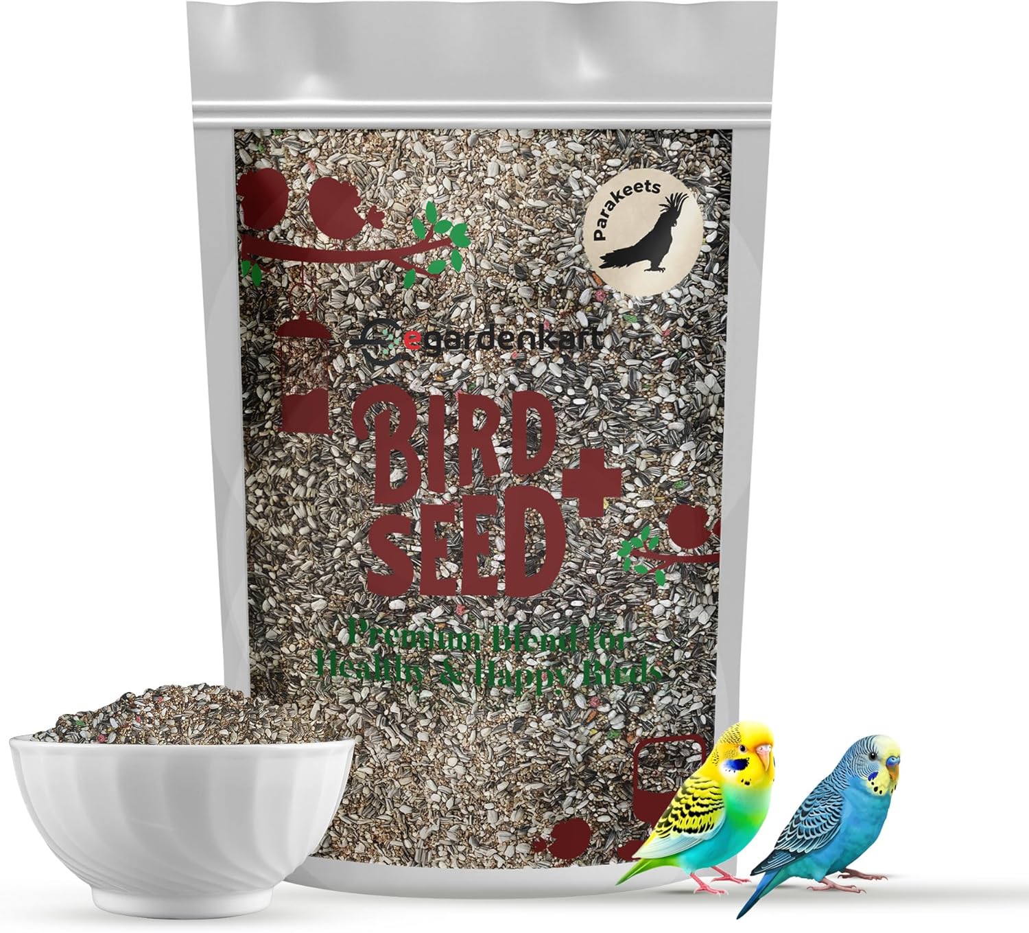 Premium Parakeet Bird Food - Nutrient-Rich Blend for Health and Happiness