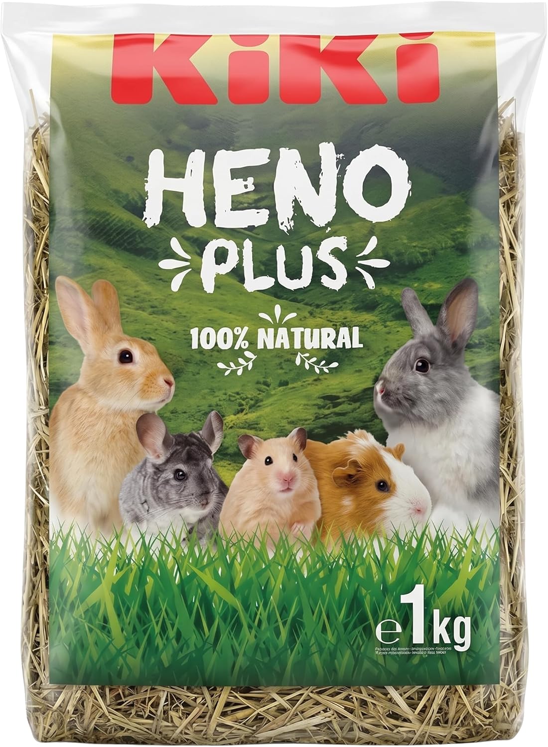 Egardenkart Hay for Small Animals - 1 Kg | Natural Grass Hay for Rabbits, Guinea Pigs, Hamsters and Small Pets Feeding