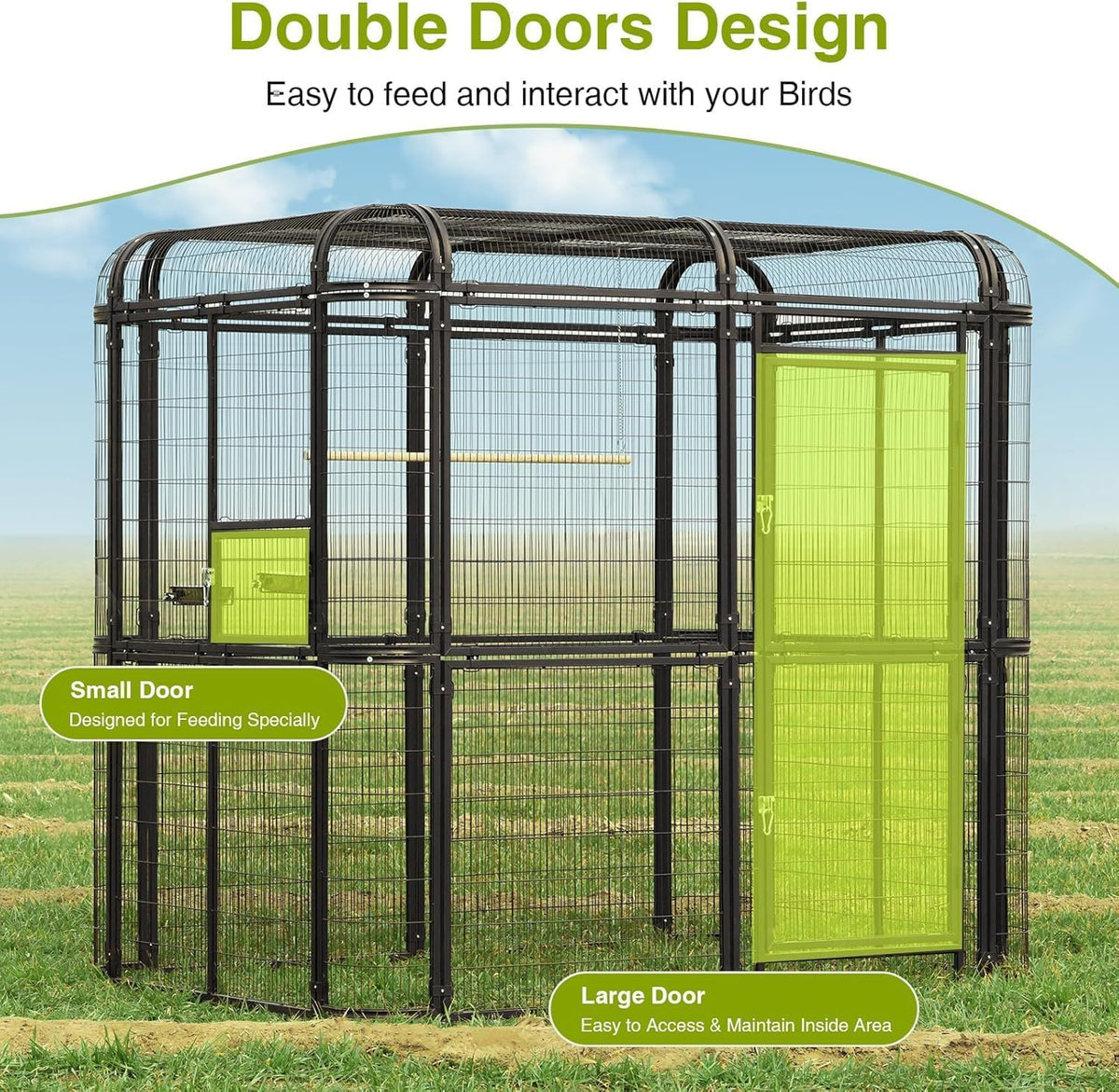 Egardenkart Walk-In Aviary Cage Large | Outdoor | Heavy Duty For Parro ...