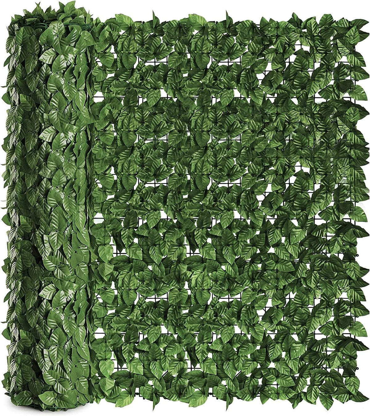 Egardenkart Expandable Bamboo Fence For Balcony & Garden Decor Green Leaf Trellis
