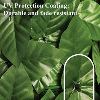 Egardenkart® Artificial Faux Hedge Privacy Fence Wall Screen, Leaf and Vine Decoration for Outdoor Garden Home Decor