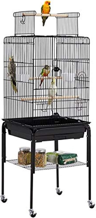 Bird Cage with Rolling Stand