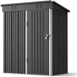*Outlet*Egardenkart Metal Outdoor Storage Shed 5 × 3 FT | Lockable Door Without Installation