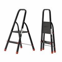 Ahla+® Aluminium Step Ladder for Home - Anti-Slip Foldable Ladder for Home, Kitchen, Garden, Office | Lightweight, Portable Folding Ladder with Grip
