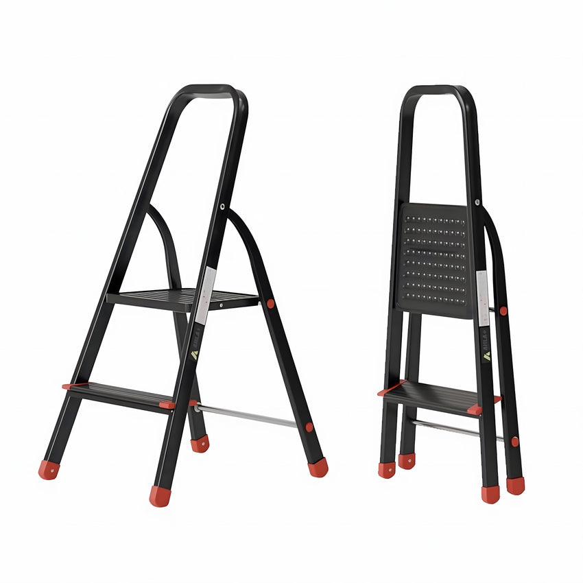 Ahla+® Aluminium Step Ladder for Home - Anti-Slip Foldable Ladder for Home, Kitchen, Garden, Office | Lightweight, Portable Folding Ladder with Grip