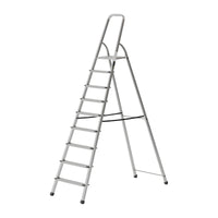 Egardenkart Aluminum Ladder with Anti-Slip Steps and Safety Handrail