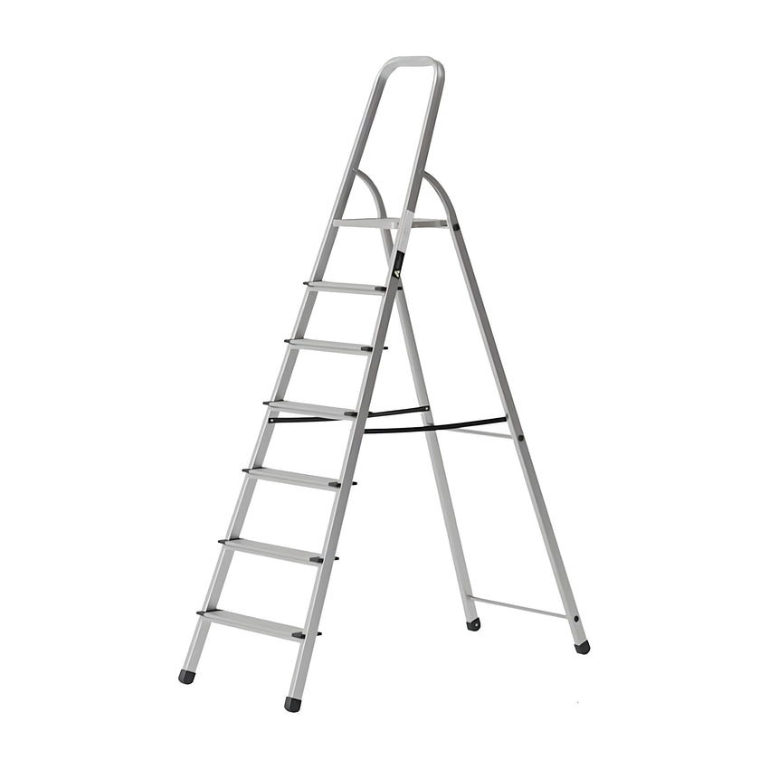 Ahla+® Aluminium Step Ladder for Home - Anti-Slip Foldable Ladder for Home, Kitchen, Garden, Office | Lightweight, Portable Folding Ladder with Grip