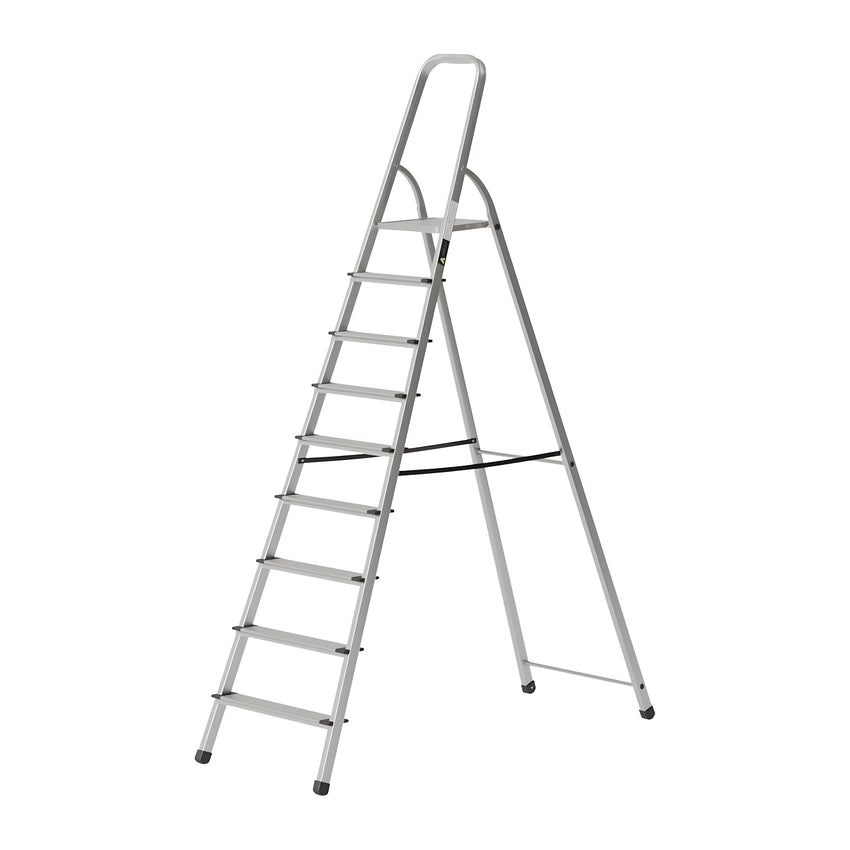 Ahla+® Aluminium Step Ladder for Home - Anti-Slip Foldable Ladder for Home, Kitchen, Garden, Office | Lightweight, Portable Folding Ladder with Grip
