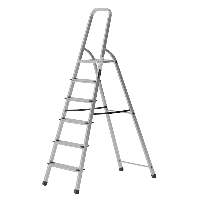 Ahla+® Aluminium Step Ladder for Home - Anti-Slip Foldable Ladder for Home, Kitchen, Garden, Office | Lightweight, Portable Folding Ladder with Grip