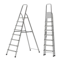 Egardenkart Aluminum Ladder with Anti-Slip Steps and Safety Handrail