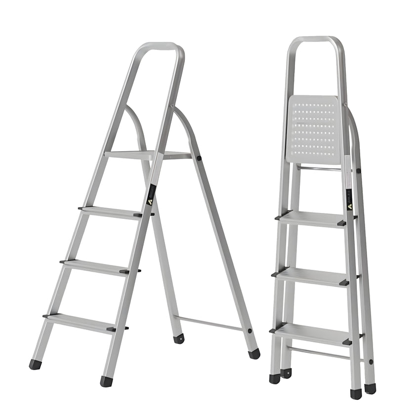 Egardenkart Aluminum Ladder with Anti-Slip Steps and Safety Handrail