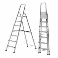 Ahla+® Aluminium Step Ladder for Home - Anti-Slip Foldable Ladder for Home, Kitchen, Garden, Office | Lightweight, Portable Folding Ladder with Grip