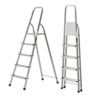 Ahla+® Aluminium Step Ladder for Home - Anti-Slip Foldable Ladder for Home, Kitchen, Garden, Office | Lightweight, Portable Folding Ladder with Grip