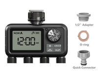 Egardenkart, Water Timer for Garden - Multifunctional, Garden Irrigation Timer for Automatic Irrigation System | Automatic Watering Timer with Intelligent Technology | Garden Water Timer 4 Outlet