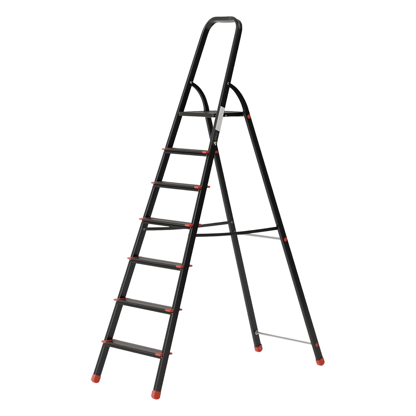 Ahla+® Aluminium Step Ladder for Home - Anti-Slip Foldable Ladder for Home, Kitchen, Garden, Office | Lightweight, Portable Folding Ladder with Grip