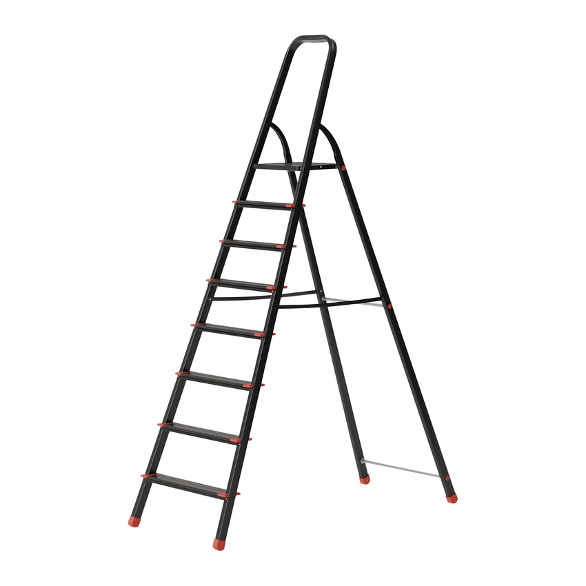 Ahla+® Aluminium Step Ladder for Home - Anti-Slip Foldable Ladder for Home, Kitchen, Garden, Office | Lightweight, Portable Folding Ladder with Grip