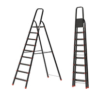 Ahla+® Aluminium Step Ladder for Home - Anti-Slip Foldable Ladder for Home, Kitchen, Garden, Office | Lightweight, Portable Folding Ladder with Grip