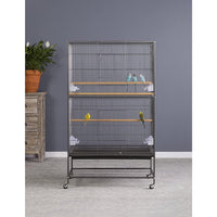 Egardenkart 132cm Wrought Iron Standing Large Flight King Bird Cage for Small Birds