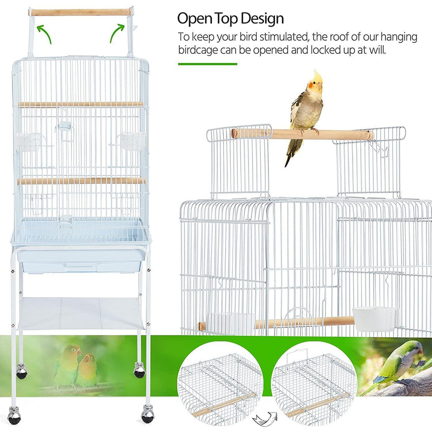 Bird Cage with Rolling Stand